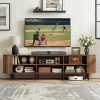 product-fancy-e18e4413-249c-4f2e-915c-49f51976e1ba PAZCASA Wide Large TV Stand, Available in 86-inch/70.8-inch/55-inch Sizes, with Power Outlets, Suitable for 90-inch TVs. Sturdy and Durable Entertainment Center Featuring Adjustable Shelves, Sliding Doors, and Ample Storage Space. Modern Media