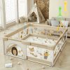 Playpen, Little Hedgehog Baby Playpen, Baby Playpen with Gate Indoor And Outdoor Children's Activity Center with Non-Slip Base