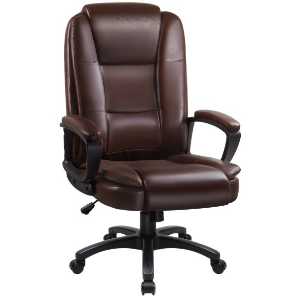 product-fancy-e27d7db1-49ae-4ee2-b0ff-822d17294e94 Home Office Desk Chair, 400LBS Big And Tall Computer Executive Chair, Ergonomic PU Leather Chairs with High Back Cushion, Adjustable Armrest &Lumbar Back Support, for Long Time Sitting
