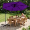 product-fancy-e2e1c181-2a81-4709-b6bb-fbdf6d92bb35 10-Foot Cantilever Patio Umbrella Featuring an Infinite Tilt Mechanism, Offset Outdoor Umbrella with a Cross Base, Durable Crank Lift Market Umbrella Suitable for Yards, Gardens, And Decks (Weighted Base Sold Separately)