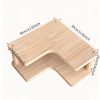 product-fancy-e2f8a578-ad5e-4854-a621-8b08b00e8b68 1-Tier 2-Layer Premium Corner Wooden Display Rack | Natural Pine, Easy Assembly, Ideal for Earrings, Perfumes, and Rings Storage | Suitable for Market Stalls and Home Decor | Country Style, Perfect for Wedding/Birthday/Mother'S Day Gifts