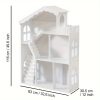 product-fancy-e321db1d-5e44-468e-a680-7c322b656839 Wooden 3-Tier Doll House Bookshelf, White Kids Toys Storage Organizer, All-Season Playroom Nursery Shelves, Ideal Gift for Ages 3-8, Boys & Girls Bedroom Decor