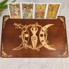 product-fancy-e3d85431-8013-450a-a521-963ce408c641 Wooden Altar Table with Card Holder, Meditation Table, Altar Table, Wooden Witch Altar, Wiccan Alter Table, Shrine