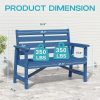 product-fancy-e4728769-c25b-4b04-a181-b8ae3f85bd55 51.5' Outdoor Bench Heavy Duty HDPE Garden Bench for Patio, Park, Porch & Backyard Comfortable 2-Person Seating Rust-Free & All Weather Resistant