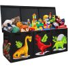 product-fancy-e4a92800-911b-40b7-95e3-cc4cb5bc0d58 Extra Large Box, Collapsible Sturdy Storage Organizer With Lids, Dinosaur Box For 14+ Boys Girls, Chest Bin Baskets For Living Room, Playroom, Bedroom, Nursery, Black