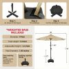 product-fancy-e5639a4f-274a-48e1-a1ac-390602ca0508 Solar 9ft Market Umbrella with Base, Deluxe 32 LED Lighted Patio Umbrella, Patio Umbrellas Outdoor Table Umbrella with Ventilation, Solar Umbrella with Push Button Tilt/Crank for Garden, Deck, Backyard, And Pool