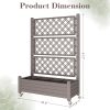 Privacy Planters with Trellises, Raised Flower Bed Privacy Screens with Drainage Holes, Outdoor Planters for Climbing Plants, Suitable for Patios, Gardens, And Courtyards, Outdoor Privacy Screens, Freestanding Decorative Fence Panels