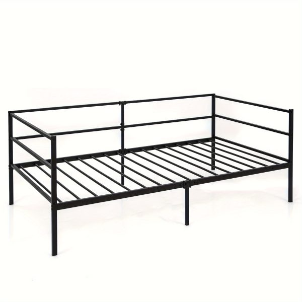 product-fancy-e77591a8-9c8d-4a99-81fd-23fc84ab921d Dual-Use Twin Metal Daybed Frame - Space-Saving Sofa Bed for Living Room & Bedroom