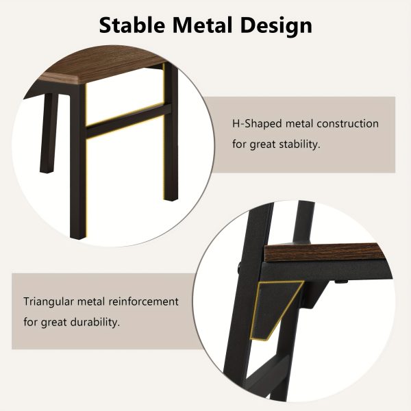 product-fancy-e798aad2-37d4-4f8b-bd1a-bc1fa9b0451a Dining Chairs Set Of 6, Modern Kitchen Chairs With Backrest, MDF Board And Metal Legs, Dinner Chairs For Dining Room, Kitchen And Living Room, Espresso/Black/Rustic Brown/Walnut Optional.