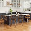 product-fancy-e802c8f7-1f0f-46b4-9663-93e0e7d1c829 3/4pcs Bar Stool Set: Luxurious Faux Leather, Swivel And Armless Kitchen Counter Stools with Thickened Cushion And Back Support, Designed for Kitchen Islands And Bar Counters