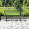 Sturdy Outdoor Metal Park ing, Offered in 4/6/8 Feet, Outdoor with Back Support And Portable Structure, Commercial ing for Shopping Centers, Retail Stores, Parks, And Patios