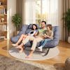 product-fancy-e823f1c7-0bb6-4af1-9028-6caf995fe5d9 Large Papasan Rocking Chair, Double Rocking Chair with Thick Cushions And Rattan Frame, Oversized Lounge Chair for Nurseries, Suitable for Rooms, Living Rooms, Bedrooms, And Apartments (Gray)