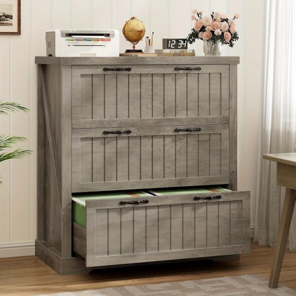 product-fancy-e82ec53a-784f-4be8-aa1b-8f6f2e7f073c 3 Drawer File Cabinet for Letter/Legal/A4 Size, Farmhouse Filing Cabinet, Lateral File Cabinet with Printer Stand for Home Office