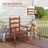 product-fancy-e8b7ed46-31c6-4363-b6d1-2d65e6d6edbf Kids Rocking Chair for 3-6 Ages, Small-Size, 14.8 X 18.5 X 22.6In, Solid Wood Material, All-Weather Wooden Porch Rocker with High Backrest, Ideal for Outdoor&Inddor, Birthday/Festival Gift for Children, Teak