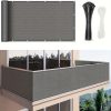 product-fancy-e97a95ec-39a3-47c0-b607-063cdab58ea7 3*16ft, Balcony Privacy Screen Fence Cover Net, Fencing Mesh Shade Net, Windproof Sun Shade, Outdoor Protection Fencing Net, Balcony Mesh Net for Patio, Fence, Backyard, Porch(Black Brown Green Gray Sand White Blue)