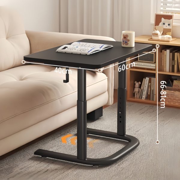 Multifunctional Height-Adjustable Table with /Metal Frame & MDF Top - Modern Entryway Desk Suitable for Shoe Bench, Sofa Side Table, Snack Storage, Compact Home Office Desk, Space-Saving Furniture for Small Spaces, Assembly Required