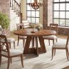 product-fancy-ea1eaa3a-1a33-4e6c-a37d-1a9cdeb36647 47 Inch Farmhouse Dining Table, Rustic Round Dinner Table for 4, Ideal for Home Dining Room And Living Room, Offering A Countrified Touch to Your Decor