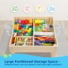 product-fancy-ea7a5f8a-0690-4375-a8ce-70116f876135 3-In-1 Table And Chair Set, Kids Table And Chairs Ages 3-7 with Versatile Tabletop And Storage Drawer, Kids Sensory Table for Home, Nursery And Playroom. Premium Gift for Boys And Girls