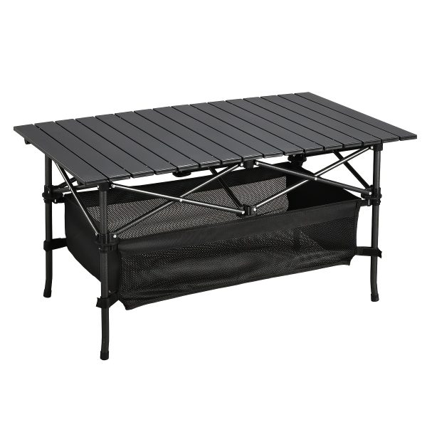 product-fancy-ead9c2f4-927d-48ce-852f-c88cbafa7d23 Lightweight Aluminum Folding Camping Table Portable Roll-Up Design for Outdoor, Camping, Beach, BBQ, Patio, And Picnic, Durable & Waterproof with Carrying Bag