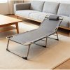 product-fancy-eb9c63ed-6579-4308-a0ae-0ab9f43b6396 Foldable Bed Frame, 66.93x22.05inch Adjustable 4-position Reclining Lounge Chair, Suitable for Family Temporary Guest Bed