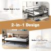 product-fancy-ebd1f012-a882-4b36-b324-61149b580d1e Dual-Use Twin Metal Daybed Frame - Space-Saving Sofa Bed for Living Room & Bedroom
