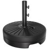 81.5lb Patio Umbrella Base Stand, Water Fillable Outdoor Umbrella Holder, Heavy Duty Market Umbrella Stand for Pool Deck Backyard Garden