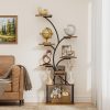 product-fancy-ec7d77ce-701a-47ab-8762-7ecefa935408 CODACE 1pc Bookcase with LED Lights, 8-tier Corner Display Stand, 62" Multi-functional Metal Display Shelf for Plants, Handicraft, Tree-shaped Plant Shelf for Living Room, Study, Bedroom, Balcony, Entrance, Home Decor, Good Gift Choice Easter's Gift