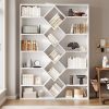 product-fancy-ec98e86f-0c00-4fc1-abf6-2c78bdab7149 Triple Wide Bookshelf, 6 Tier Large Bookshelf, Bookcase with 17 Open Display Shelves, 71'' Tall Bookcases And Bookshelves for Living Room, Home Office, Library