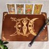 product-fancy-ed160203-02c5-46df-b64f-7f17d9f2a3b8 Wooden Altar Table with Card Holder, Meditation Table, Altar Table, Wooden Witch Altar, Wiccan Alter Table, Shrine