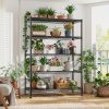 product-fancy-ed38f3d3-b8ad-40c7-97e8-d73be7f7facf 73.6 Inches High Wire Shelving on Wheels, Deep Storage Shelves with Mobility, 73.6 Inches High Metal Shelving Unit with Adjustable Five Tiers, Robust Metal Shelves for Storage