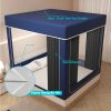 Bracket Set, Fully Enclosed Canopy Bed Curtain, Bed Frame Three-Piece Set