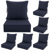 product-fancy-eda4ffb5-cfbc-43c9-9658-f53ecdad3123 Outdoor Cushion Set of 1pc/2pcs/4pcs/6pcs - Thick 35D High-Density Foam Cushions Measuring 24*24*6.5 Inches, Featuring Quick Rebound, High Durability, And Easy Cleaning, Suitable for Outdoor Furniture Like Sofas And Patio Chairs