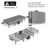 Folding Bed with Mattress, Twin Foldable Guest Bed for Adults, Roll Away Bed, Portable Bed with Memory Foam Mattress & Sturdy Metal Frame for Bedroom, Office, Apartments, Space-Saving Design for Easy Storage, 77" X 38"