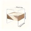 product-fancy-eeaed041-a898-401e-b349-d65a2cb08630 Clear Acrylic Nightstand with Drawer -Transparent Pre-Assembled Bedside Table, Durable Thick Acrylic End Table for Bedroom, Living Room, Dorm & Small Spaces, Modern Minimalist Accent Furniture, Contemporary Decor, Sleek Design, Apartment Dwellers