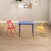 product-fancy-eece4e21-fa62-411e-8fc4-3c8bc2a09635 Colorful Folding Table with 24-Inch Width And 2/4 Sturdy Chairs - Vibrant, Space-Saving Design, Perfect for Family Playtime, Creative Activities, And Learning - Ideal for Fun And Creative Spaces ( 3pcs Or 5pcs)