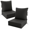 product-fancy-eef27a75-890d-491f-8af7-49cf5f3b87fe Outdoor Cushion Set of 1pc/2pcs/4pcs/6pcs - Thick 35D High-Density Foam Cushions Measuring 24*24*6.5 Inches, Featuring Quick Rebound, High Durability, And Easy Cleaning, Suitable for Outdoor Furniture Like Sofas And Patio Chairs