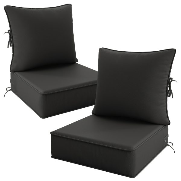 product-fancy-eef27a75-890d-491f-8af7-49cf5f3b87fe Outdoor Cushion Set of 1pc/2pcs/4pcs/6pcs - Thick 35D High-Density Foam Cushions Measuring 24*24*6.5 Inches, Featuring Quick Rebound, High Durability, And Easy Cleaning, Suitable for Outdoor Furniture Like Sofas And Patio Chairs