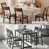 product-fancy-efa58c55-9221-483f-b81c-7a7604a64646 6pcs Modern Dining Chairs Modern Mid-Century Style Dining Room Decorative Chairs, Comfortable Side Seats Without Armrests, MDF Wood Planks with Metal Legs Design, Suitable for Home Kitchen, Bedroom, Living Room, Guest Dining Room