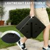 [Sturdy Umbrella Stand] Sturdy 4-Part Cantilever Umbrella Stand - 290Lbs Square Base That Can Be Filled with Sand Or Water, Ideal for Offset Patio Umbrellas, Suitable for Gardens, Pools, Decks, And Backyards