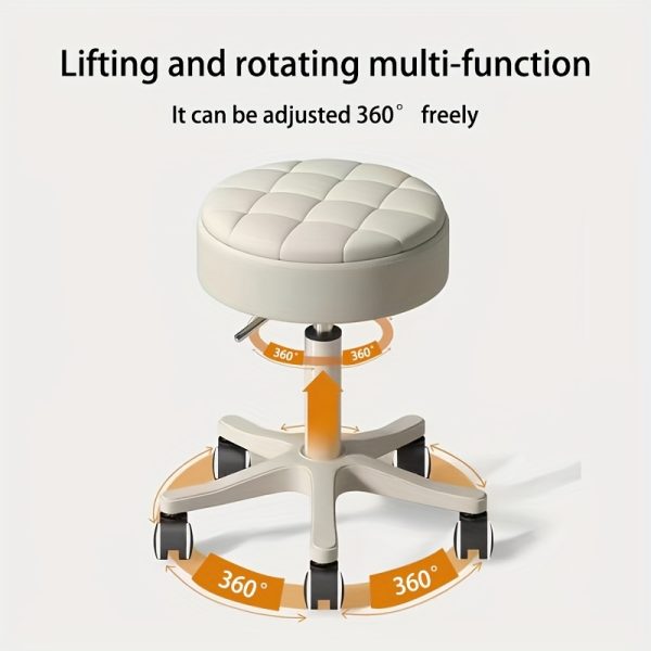 Super Soft Seat Cushion,360° Swive,Height Adjustability,New Upgraded Stool Salon Stool Chair