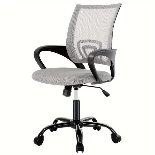 product-fancy-f08be1bf-3b2a-4707-bcf6-1fd1160a9258 Office Chair Mid Back Swivel Lumbar Support Desk Chair, Computer Ergonomic Mesh Chair with Armrest