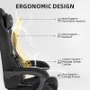 product-fancy-f0cf2e74-3d8f-447e-88e1-a7794c9bb317 Velvet Fabric Ergonomic Gaming Chair with Footrest And Massage, Reclining Computer Gamer Chair for Adult And Teens, Racing Style PC Home Office Video Game Chair