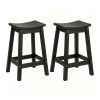 product-fancy-f0e66c52-61c6-4257-8ed4-81fea1ff36c9 2pcs HDPE Bar Stools 24 Inch, Outdoor Counter Height Bar Stools, All-Weather Resistant Patio Stools for Backyard Kitchen Deck, 400 LBS Capacity, Black/Blue/Gray