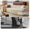 product-fancy-f0eefc78-b568-4ba8-8c91-0536a37f7177 120"Modern Minimalist Chenille Modular Sectional Sofa, Oversized 8-Seater Sleeper Sofa With Movable Ottoman, Thick Cushions, Upholstered Couch For Living Room, Bedroom, Office, Apartment