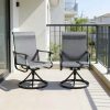 product-fancy-f1062c2c-05db-4c77-8767-db7875551ec8 Patio Swivel Chair Set Of 2/4/6 Outdoor Dining Chairs W/High Back And Breathable Textilene, 350 LBS Capacity, All Weather Patio Rocking Chairs for Garden Backyard Deck