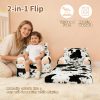 product-fancy-f22c8bc8-b59c-406b-b1d2-1681b8479ddb Kids Chair Plush with Removable Cover, Kids Sofa to Lounger, Kids Couch for Kids Over 18 Months, Toddler Recliners for Kids (Cow)
