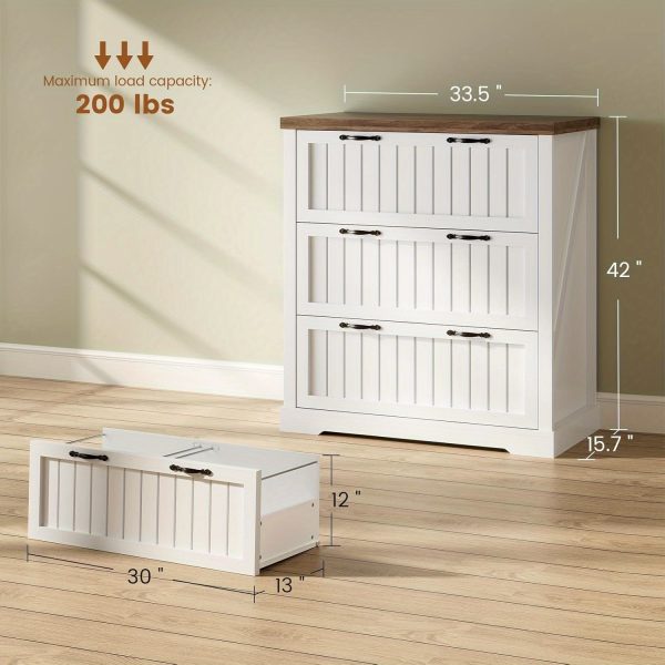 product-fancy-f298f86e-aaad-4ec8-a899-5e57290688c0 3 Drawer File Cabinet for Letter/Legal/A4 Size, Farmhouse Filing Cabinet, Lateral File Cabinet with Printer Stand for Home Office