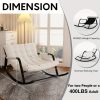 product-fancy-f2c2727e-f49e-4438-bd06-35bfdfd98305 Outdoor & Indoor Oversized Rocking Chairs, Modern Metal Lounge Rocking Chair with Thick Cushions, High Back Rocker Chair for Living Room, Patio, Porch, Garden, Backyard
