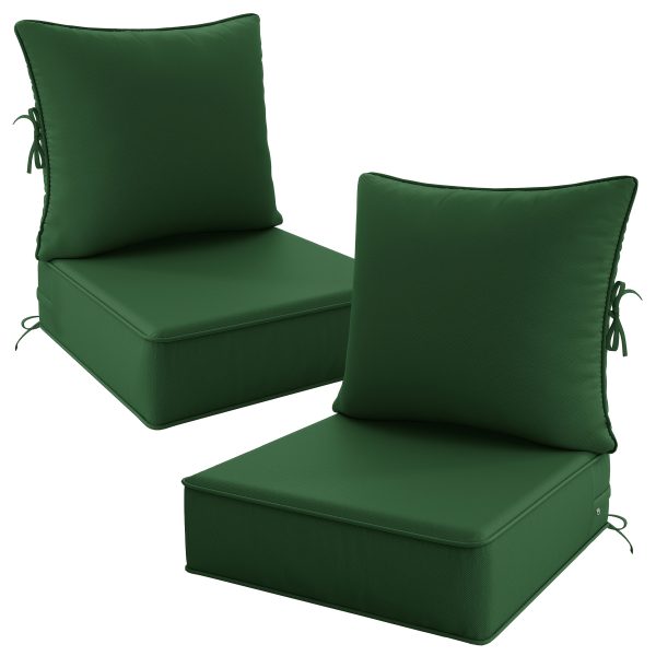 product-fancy-f2d24f03-90e4-48bf-b23b-bfd105763a11 Outdoor Cushion Set of 1pc/2pcs/4pcs/6pcs - Thick 35D High-Density Foam Cushions Measuring 24*24*6.5 Inches, Featuring Quick Rebound, High Durability, And Easy Cleaning, Suitable for Outdoor Furniture Like Sofas And Patio Chairs