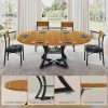 product-fancy-f2ffed0a-f39c-4541-95cc-05b45bc59db5 5pcs Kitchen Table Set with Round Extendable Dining Table for 4-6 Individuals, Ideal for Compact Dining Areas